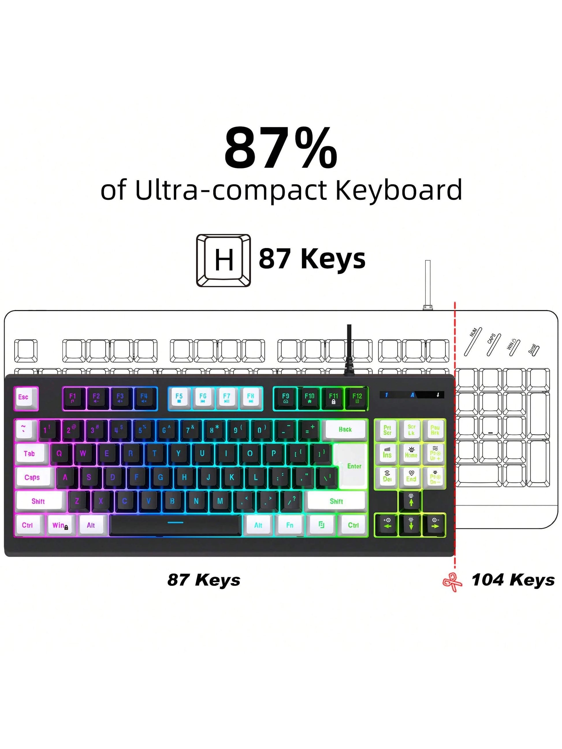 Snpurdiri RGB Gaming Keyboard