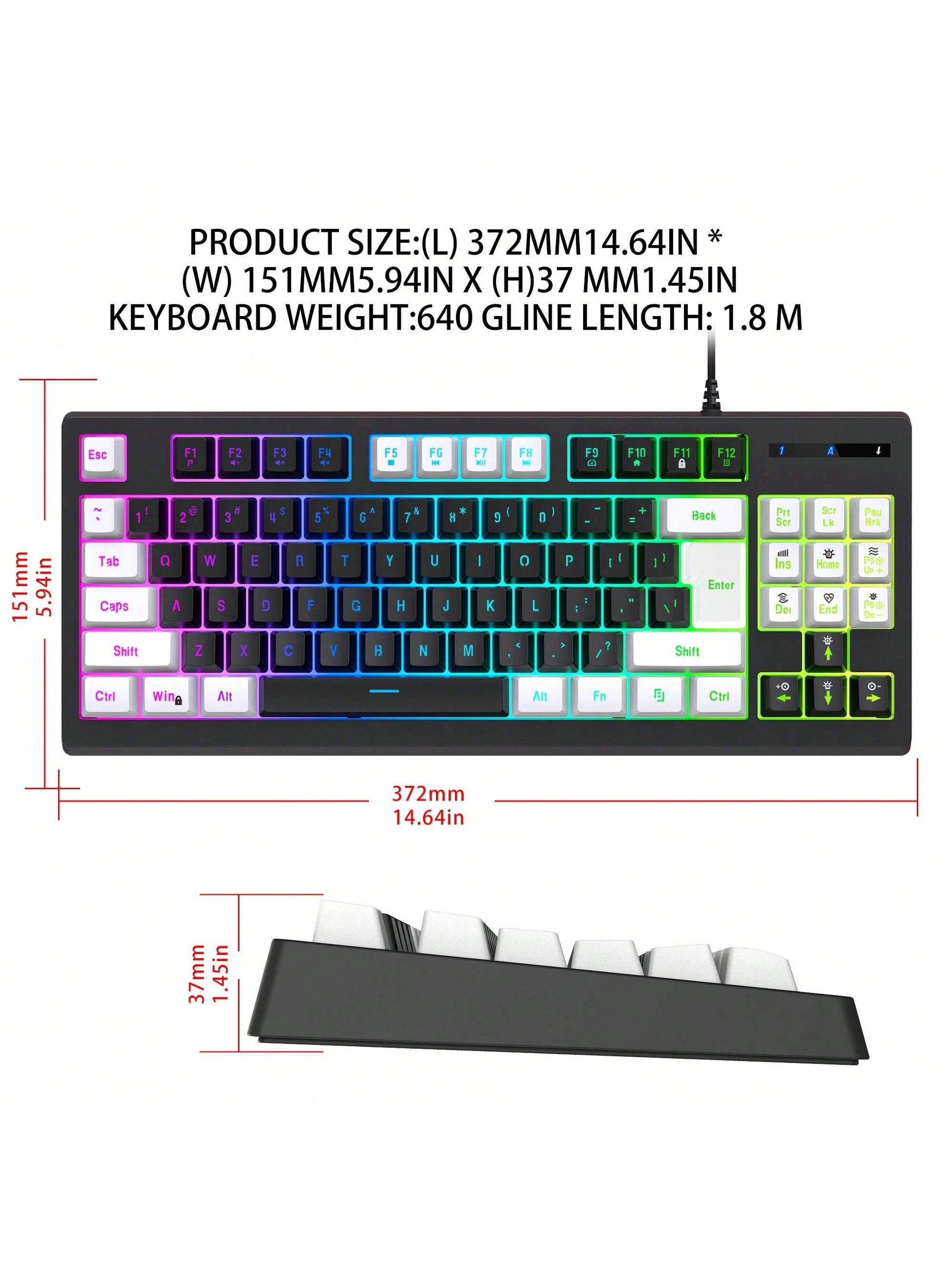 Snpurdiri RGB Gaming Keyboard