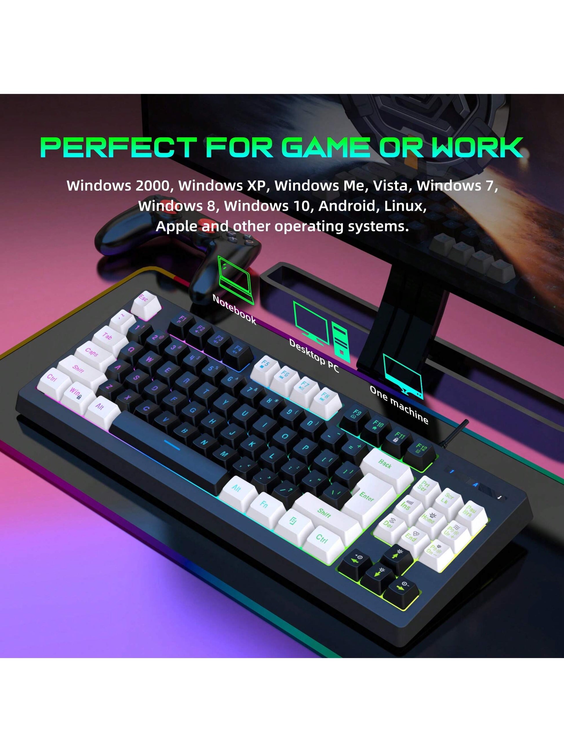 Snpurdiri RGB Gaming Keyboard