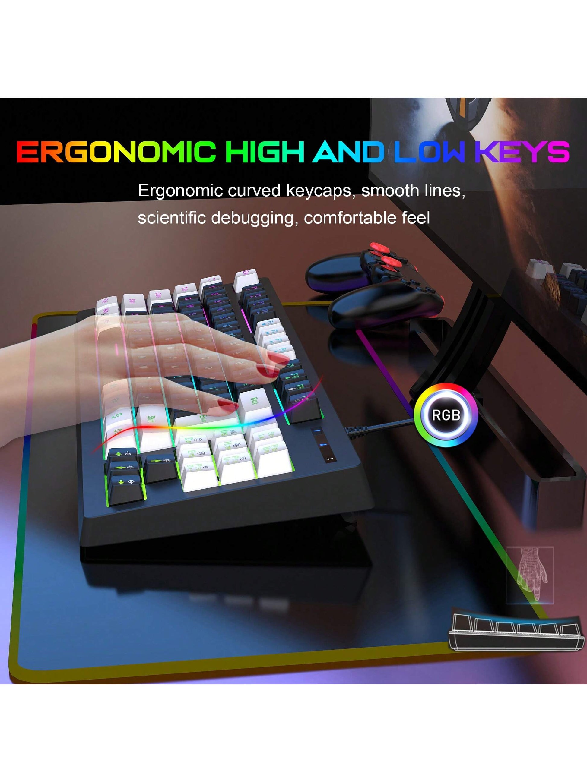 Snpurdiri RGB Gaming Keyboard