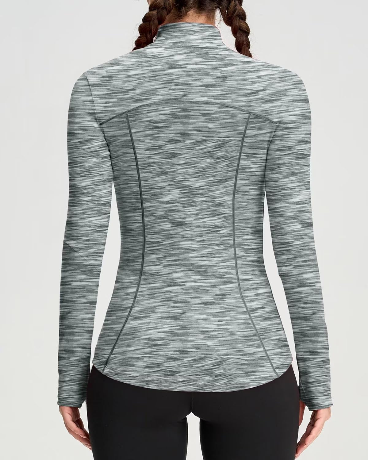 Women's Full Zip Athletic Running Jacket - Workout and Yoga Top