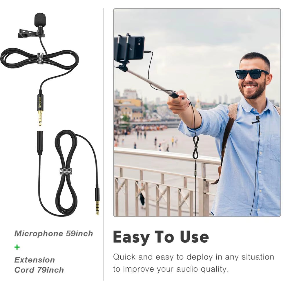 Lavalier Lapel Microphone