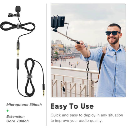 Lavalier Lapel Microphone