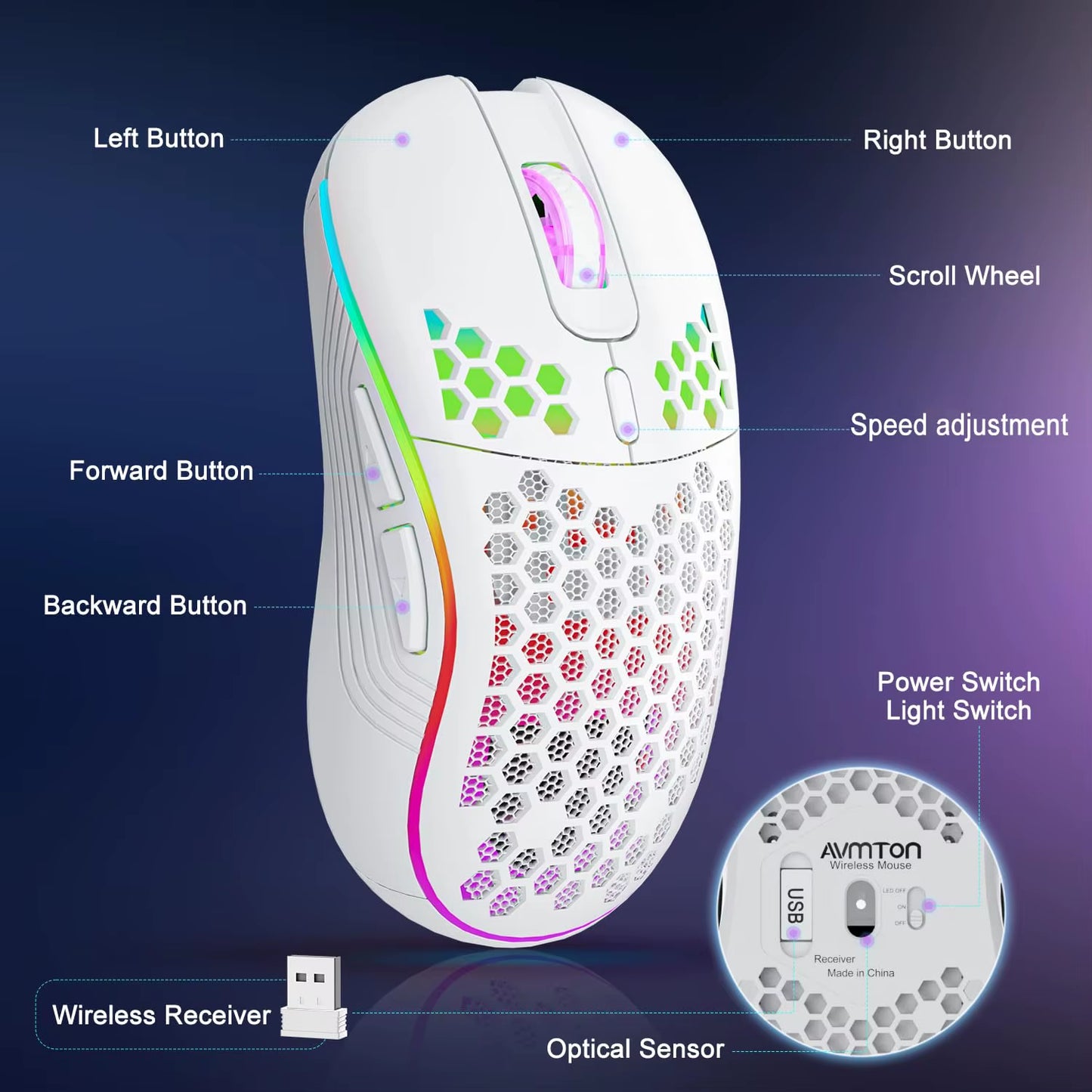 2.4G Wireless Mouse with RGB